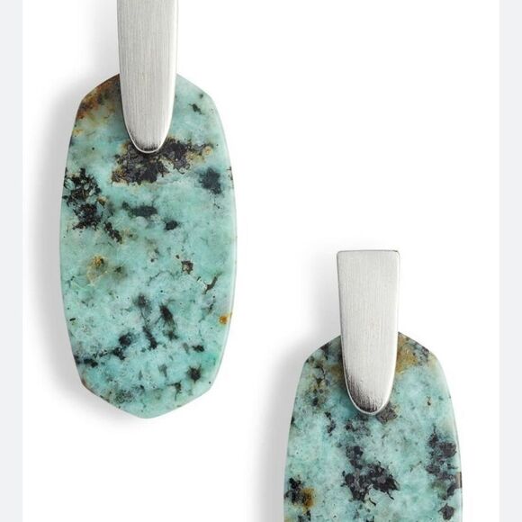 Kendra Scott African Turquoise Earrings - Picture 1 of 5